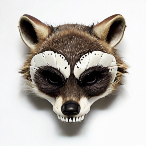 raccoon skull