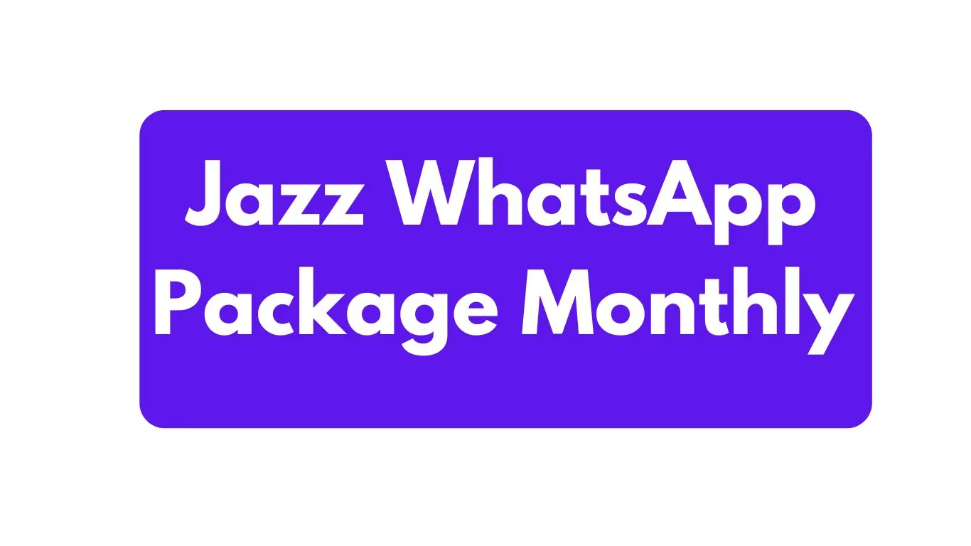 Jazz WhatsApp Package Monthly